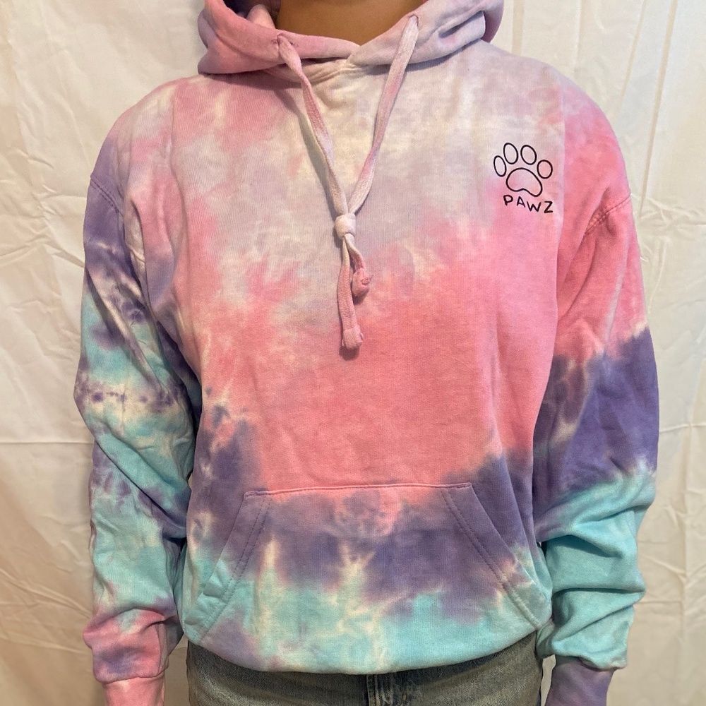 Paws Tye-Dye Hoodie